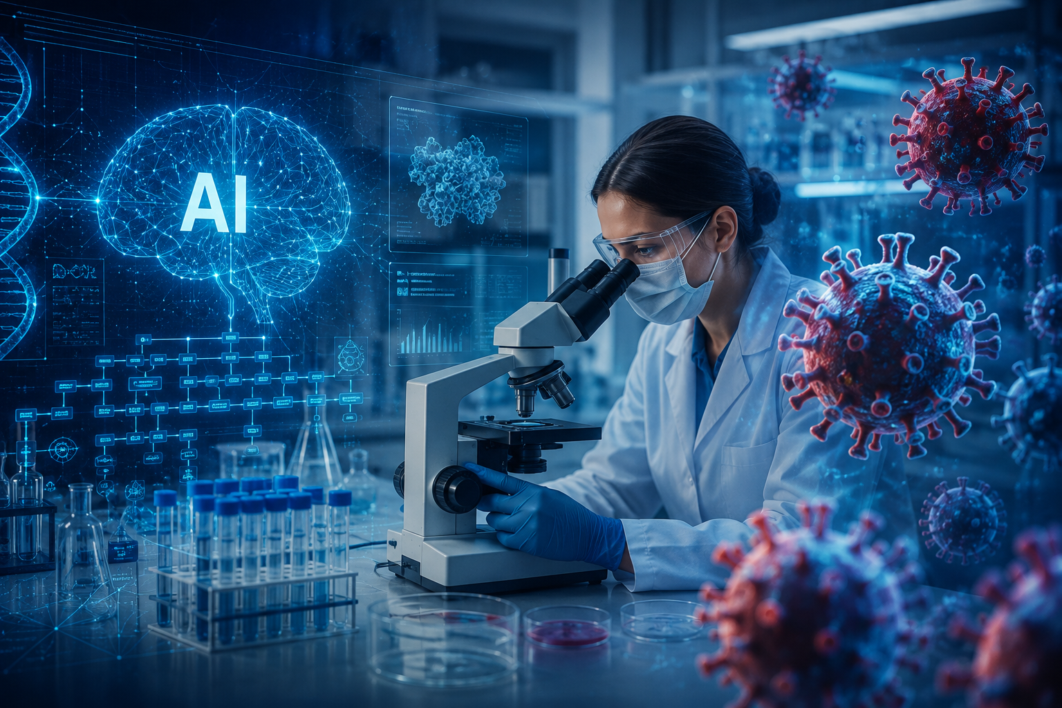 Mesterséges intelligencia a biológiai tervezésben: vírusok létrehozása modern eszközökkel